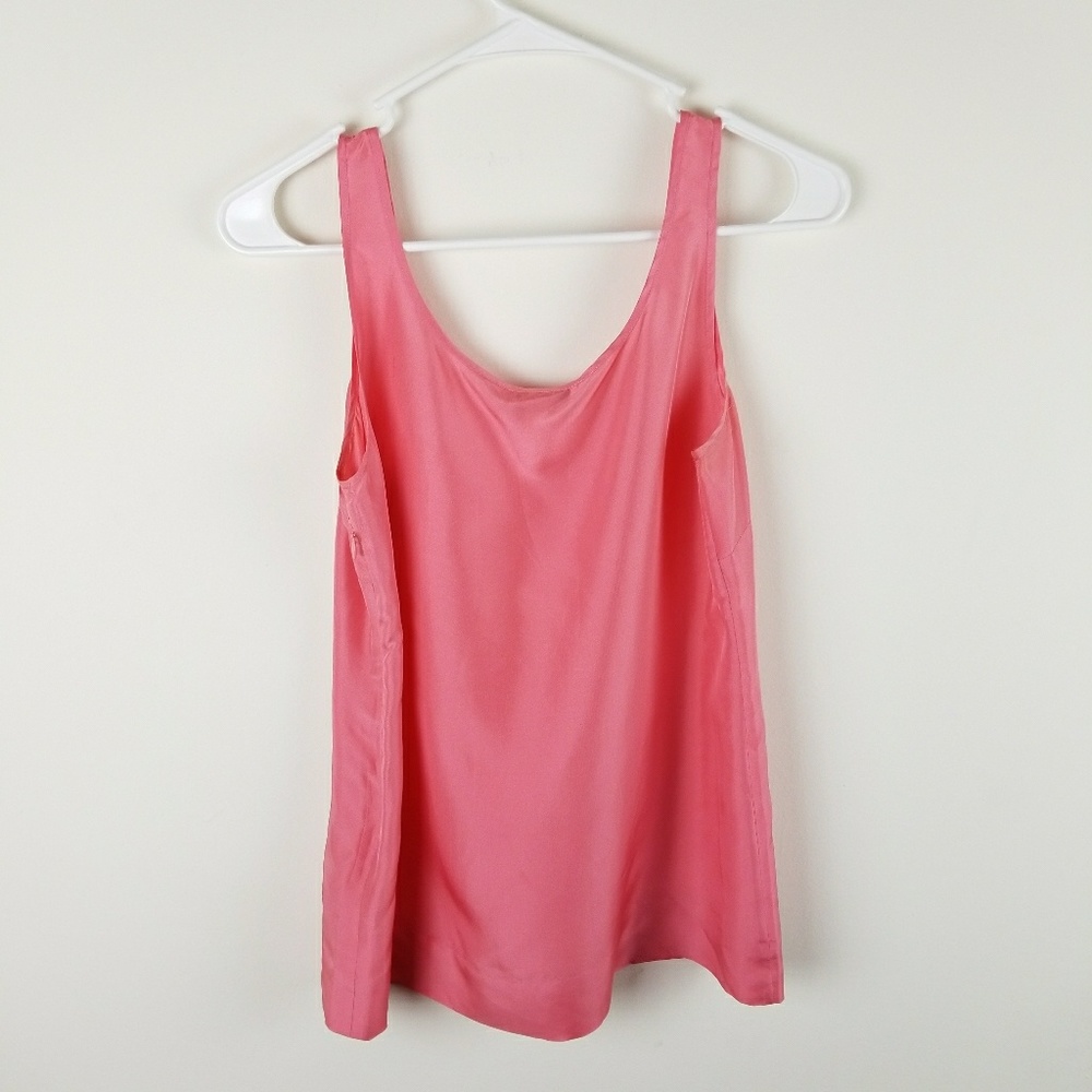 J Crew Womens Sz  2 Silk Tank Top Camisole Scoop - Picture 2 of 4
